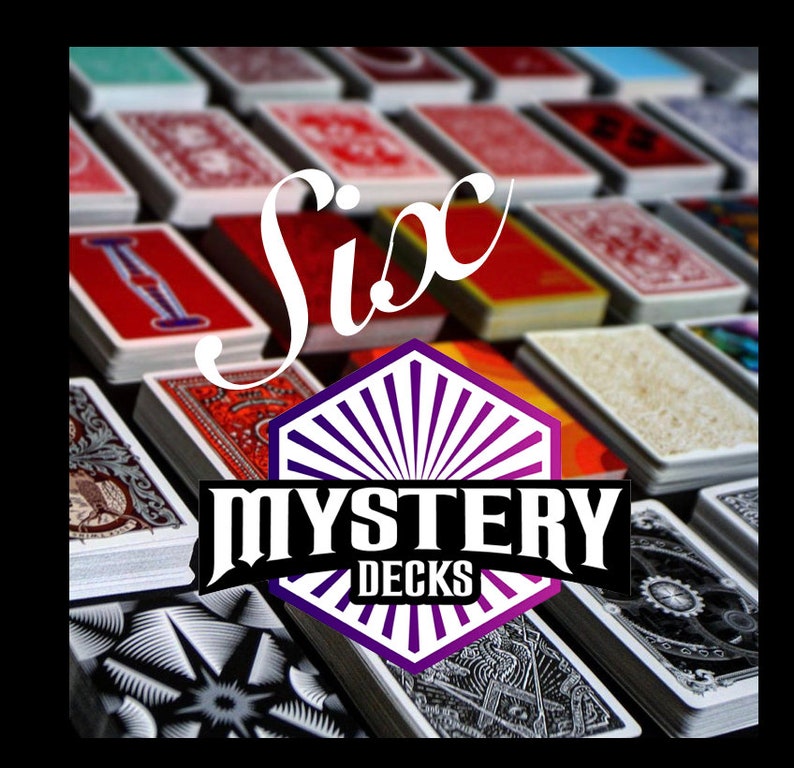 6 Mystery Decks of Luxury Playing Cards. Luxury Cool Playing Etsy