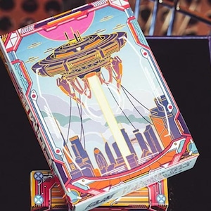 Alien Creature-speelkaarten. Alien Cosmic Supply Geschenkdoosset - Come Playing Cards.