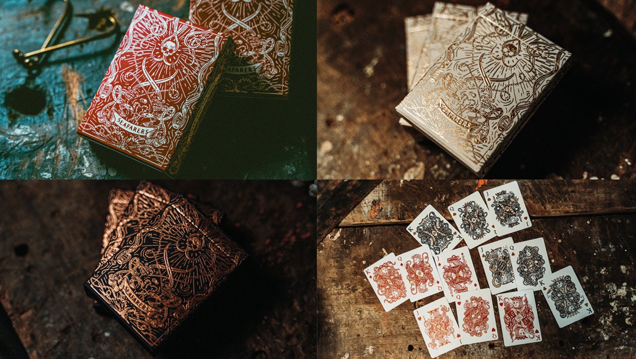 Seafarers Copper Gilded Commodore - Jeu De Cartes Doré Cuivré - Joker And The Thief
