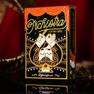Orchester Spielkarten. Musiker Spielkarten. Orchester Geschenk!