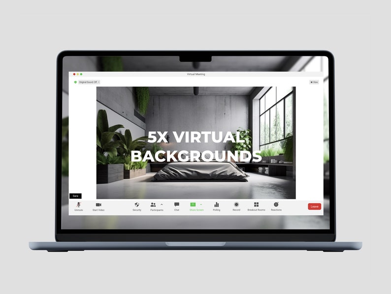 Futuristic Bedroom Virtual Background Pack for Zoom & Hangouts 5
