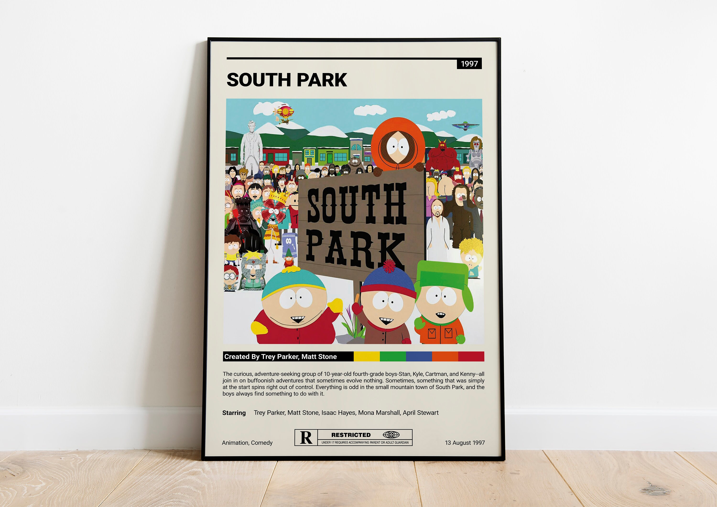 3 Pièces Toile Affiches Murales Feuilles Vertes Moderne Minimaliste