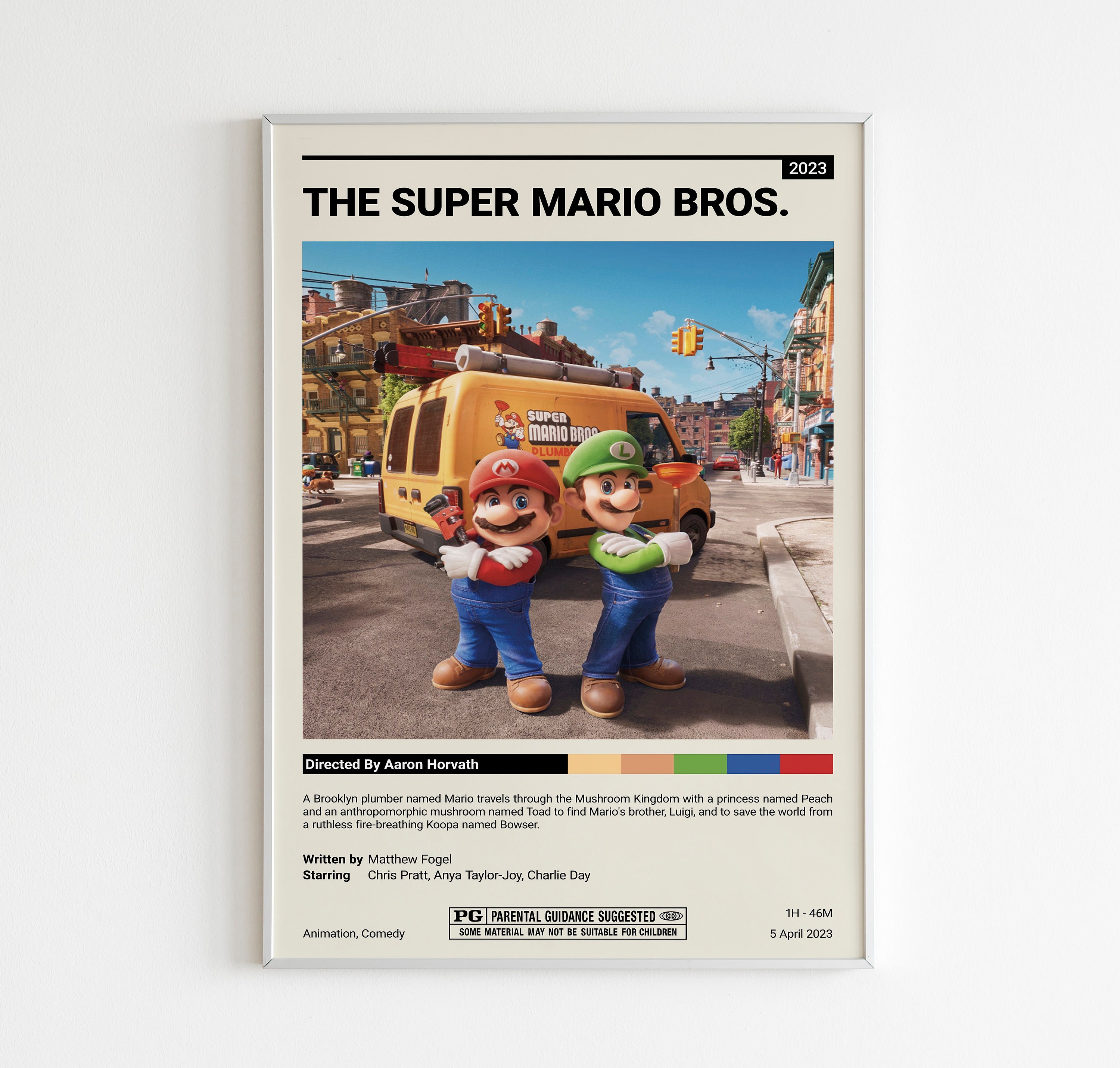 Poster Super Mario Bros O Filme E - Pop Arte Skins