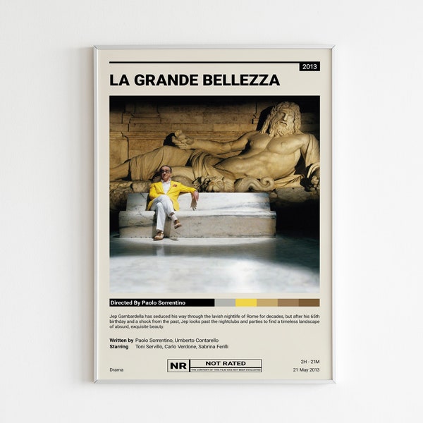 Affiche Originale Du Film "La Grande Bellezza" (La Grande Beauté) De Sorrentino - Grand Format