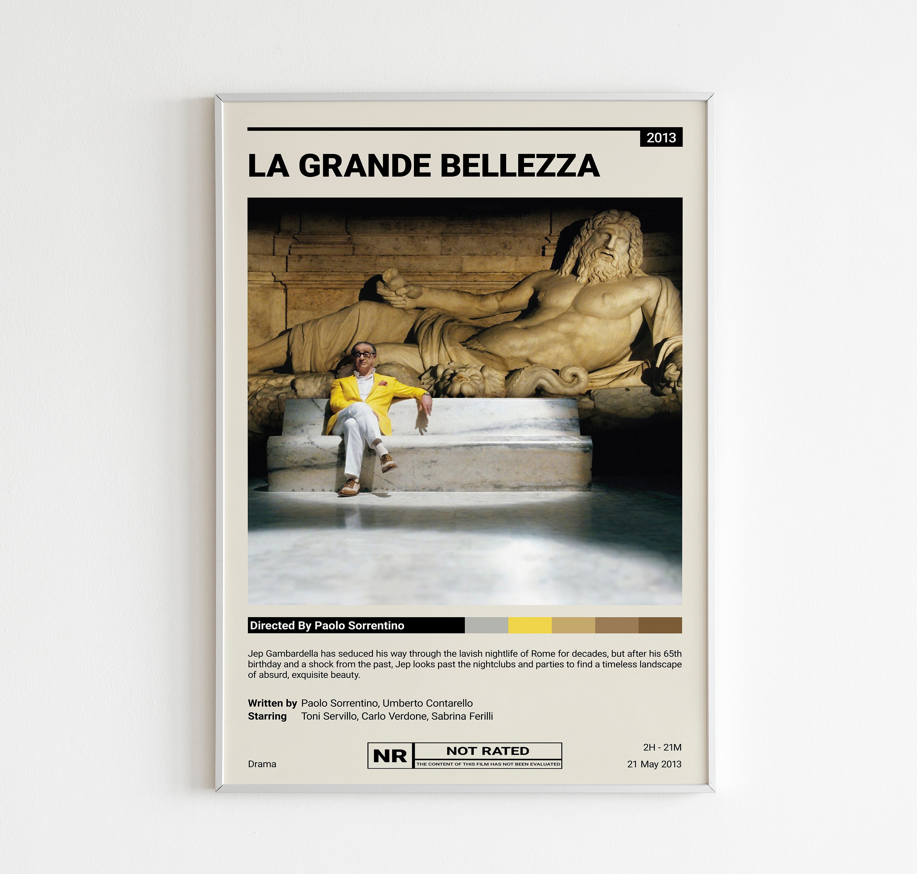 La Grande Bellezza Movie Poster Paolo Sorrentino Great 
