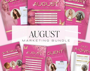 August offers, Pink and Gold Summer Beauty Posts For Instagram | Canva Template