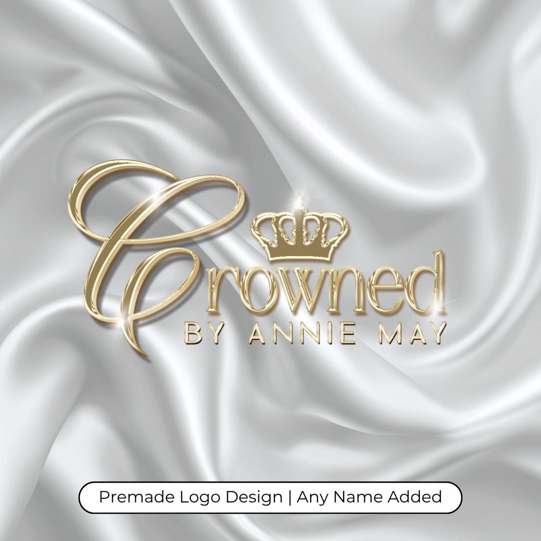 Luxury Crown Gold Hair Premade Logo Design for Beauty Business | Your ...