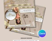 Beige and Gold Model Search Beauty Template, Editable in Canva Pro, Aesthetics Post, Social media Flyer for Beauty, Lash Technician