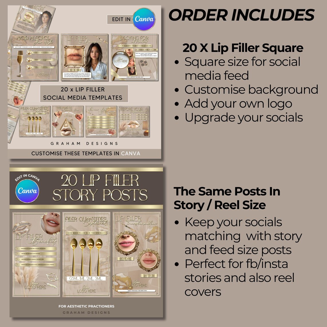 80 X Aesthetic Practitioner Post Bundle, Lip Filler Posts, Anti Wrinkle ...