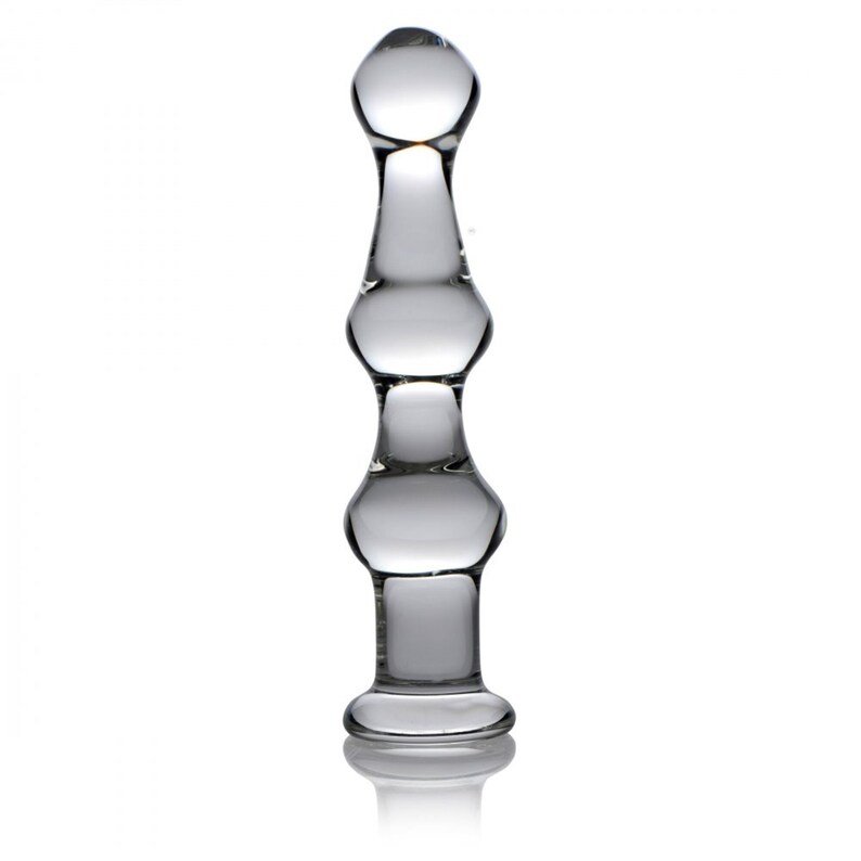 Large Glass Dildo With Three Bumps Huge Thick Glass Butt Plug Anal And Vaginal Sex Toys For
