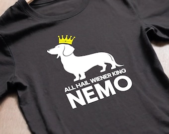 Gepersonaliseerde teckel Unisex T-shirt | Grappige Wiener Dog uniek cadeau voor Doxie-eigenaar | Aangepaste gladharige worst hond moeder cadeau