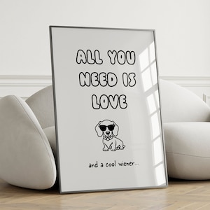 Dachshund Prints, Dachshund Gifts, Dog Quote, Dog Poster, Dog Gifts, Dachshund Minimal, Cartoon Dachshund, Dachshund Kid Gift