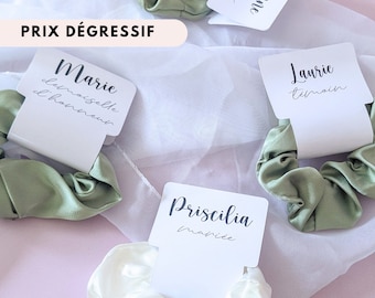 Coletero de dama de honor, regalo de propuesta de dama de honor, coletero de seda, accesorios para despedida de soltera, regalo para fiesta nupcial, coletero de satén para boda