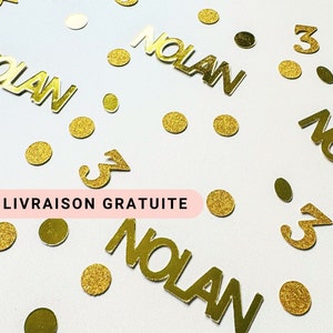 Personalised name birthday confetti party decor birthday decorations custom table scatter age confetti gold birthday party table decoration