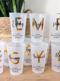 Personalized cups for birthdays, baptisms, and weddings; personalized party favors and decorations; personalized birthday cups with names product logo