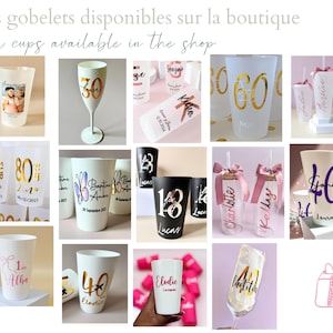 Tecanne Verre à vin sans pied pour 18e anniversaire pour filles et garçons – Verre à vin