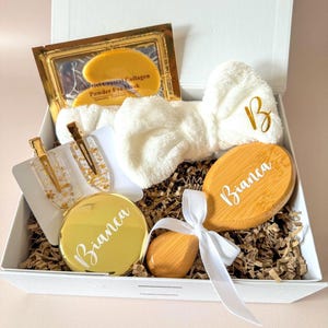 Coffret cadeau soin femme cadeau demoiselle d'honneur coffret beauté fille cadeau personnalisé box spa kit bien-être soirée pyjama cadeau