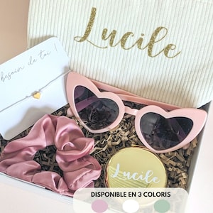 Bridesmaid makeup bags bachelorette gift box will you be my maid of honor proposal gift custom pocket mirror wedding gift sunglasses favor