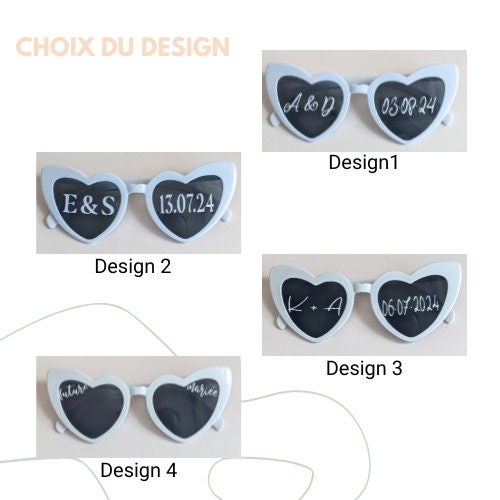 Lunettes De Soleil En Forme De Cœur - Lot De 2 Paires Vintage - UV400 - Noir Et Rouge - Légères Et Tendance