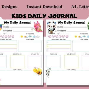 Kids Diary Printable Journal for Kids Diary for Children - Etsy