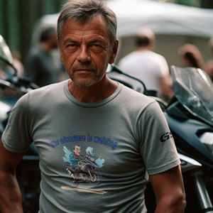 BMW GS Adventure Rider T-Shirt | GS1200 | Adventure motorcycle rider | Bmw T-shirt | T-Shirt GS1200 | Cartoon Biker Tee