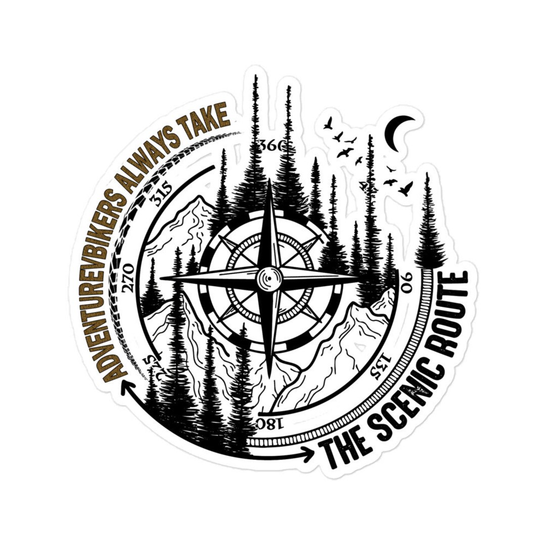 Adventure Sticker | Biker Sticker | Motorcycle Decals | Adventurebiker ...