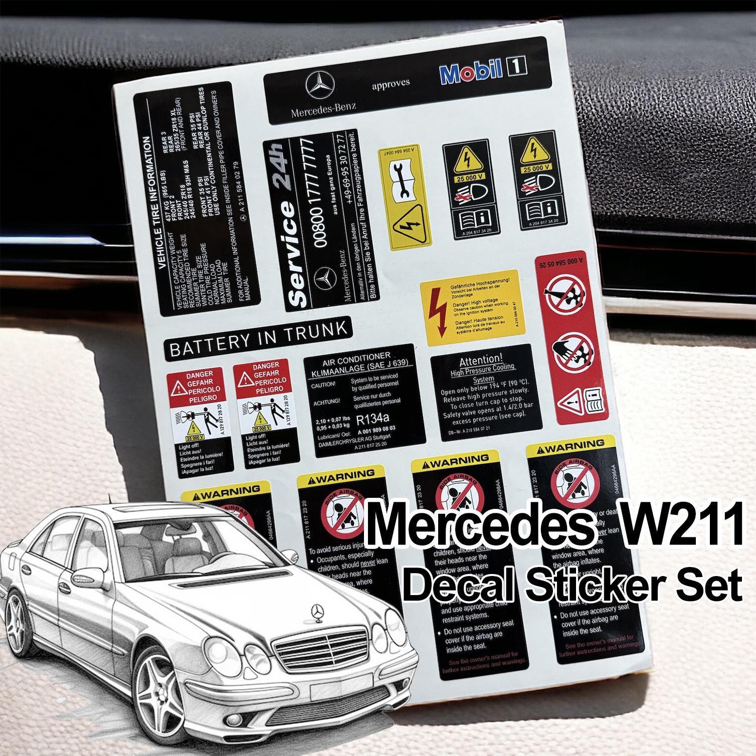 560SELステッカー 輸入品 ステッカー W126 560SEC / 560SEL メルセデス ベンツ