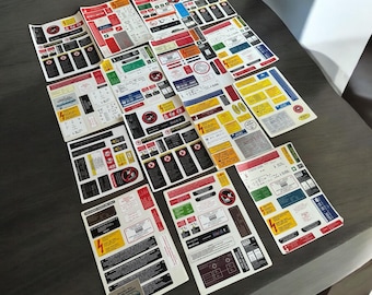 Mercedes Decal Sticker Label Set for W124 W126 W140 W203 W204 W210 E Class W211 W220 280se 300se 300sel 500se 500sel 560sel vinyl accessory