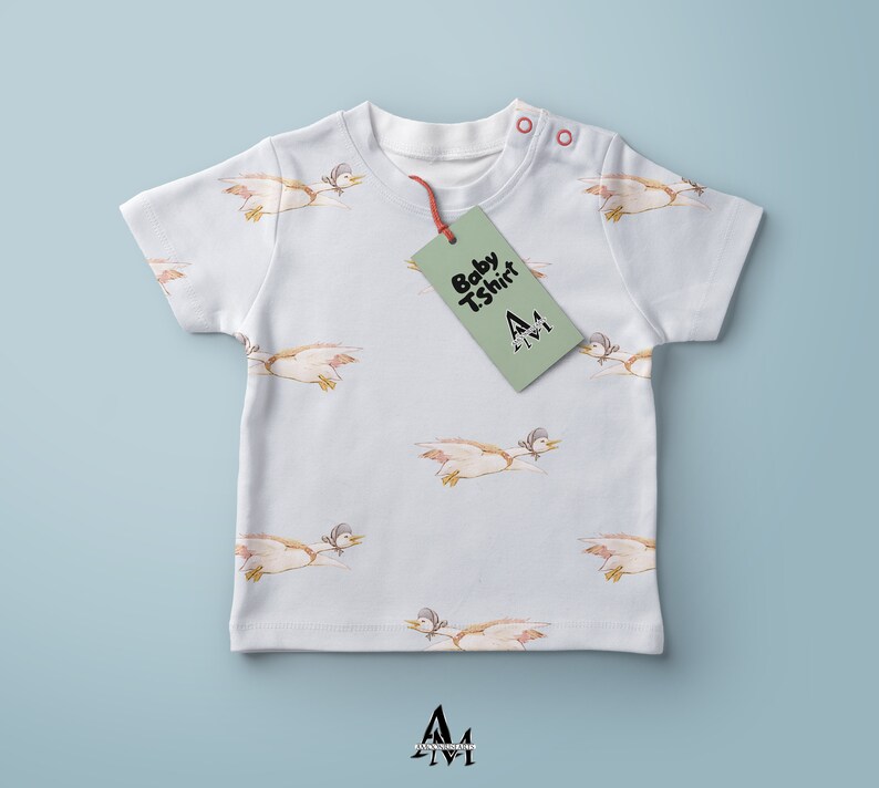 Flying Duck Seamless Pattern, Vintage Duck Repeat Pattern, Goose