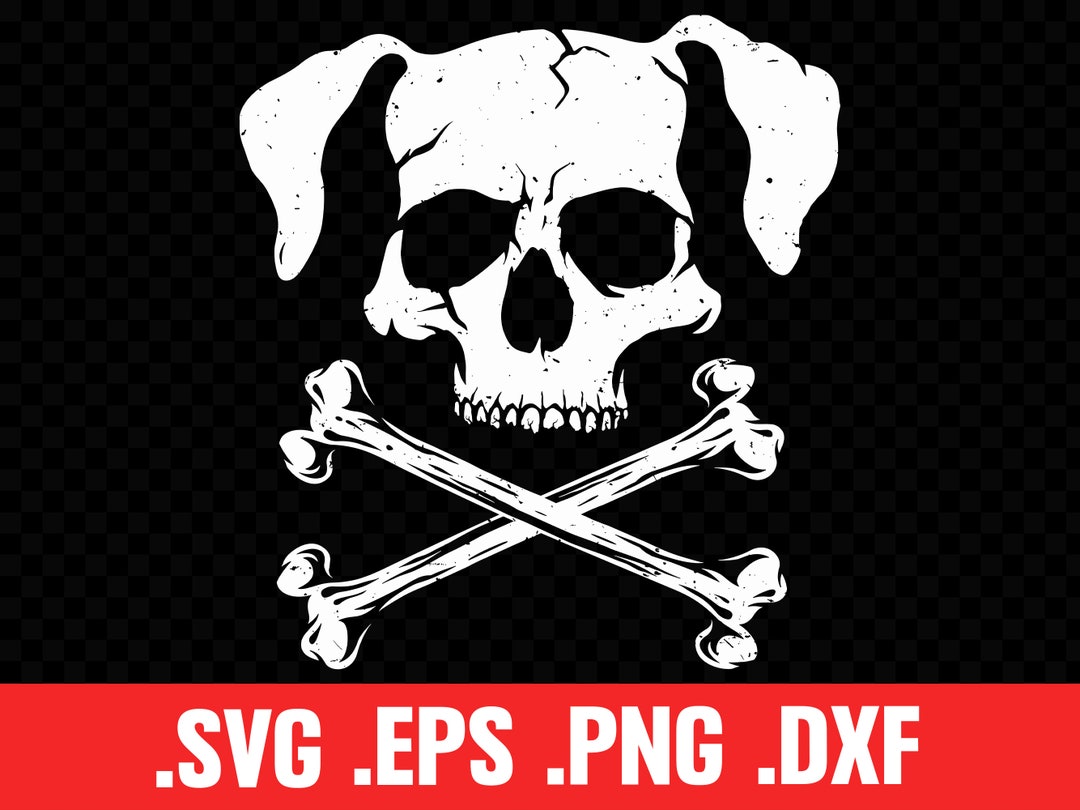 Funny Dog Skull & Crossbones Vector (digital Download) - Etsy