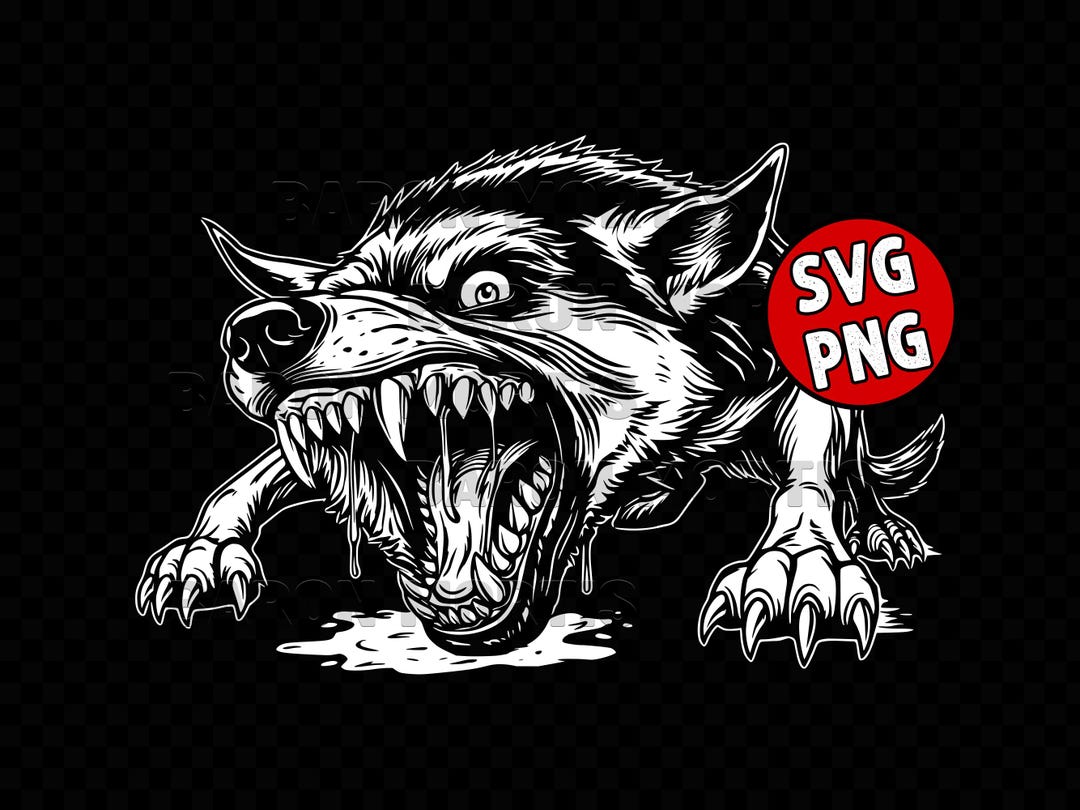 Angry German Shepherd SVG, Aggressive Dog Silhouette, Laser Cut Vector ...