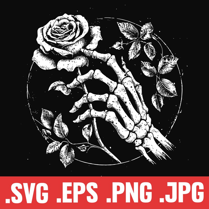 Roses Skeleton - Etsy