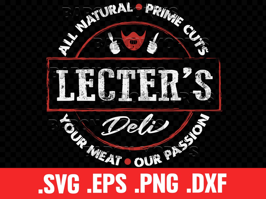 Lecter Sign Lecter's Deli Horror Movie Vector Stencil: Halloween Restaurant Sign ...