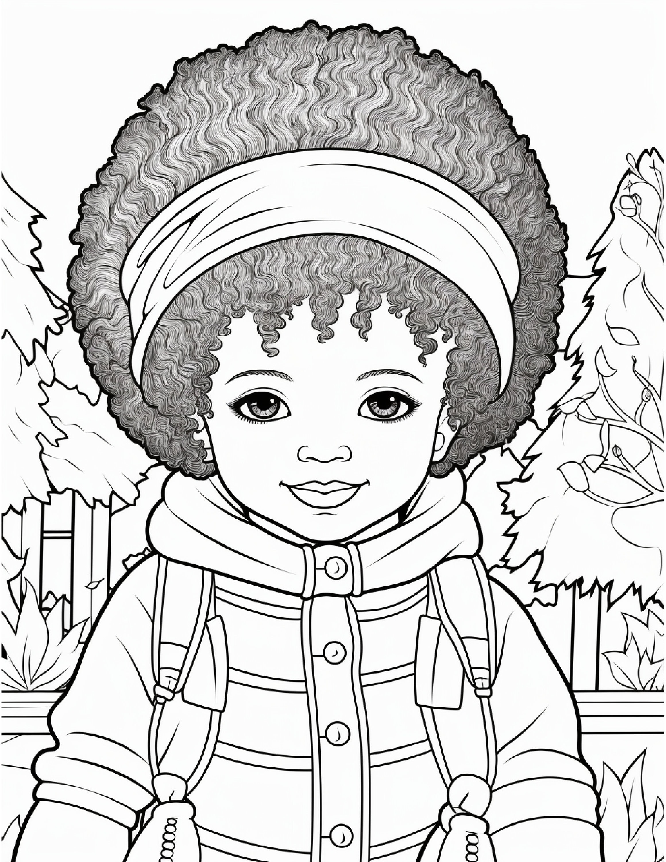 Black Kids Coloring Pages for Kids Graphic - Etsy Canada