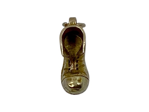 Vintage 9ct Gold Lucky Old Boot Charm, 9K Pendant - image 5