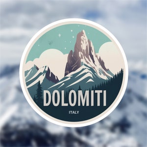 dolomite sticker | travel sticker | travel gift | travel journal sticker | italy sticker | laptop sticker | luggage sticker | italy souvenir