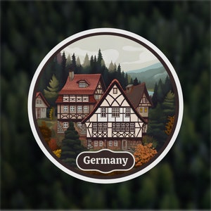 germany sticker | travel sticker | travel gift | travel journal sticker | germany souvenir | laptop sticker | luggage sticker | cute sticker