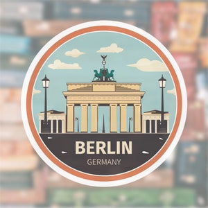 berlin sticker | travel sticker | travel gift | travel journal sticker | berlin germany | laptop sticker | luggage sticker | cute sticker