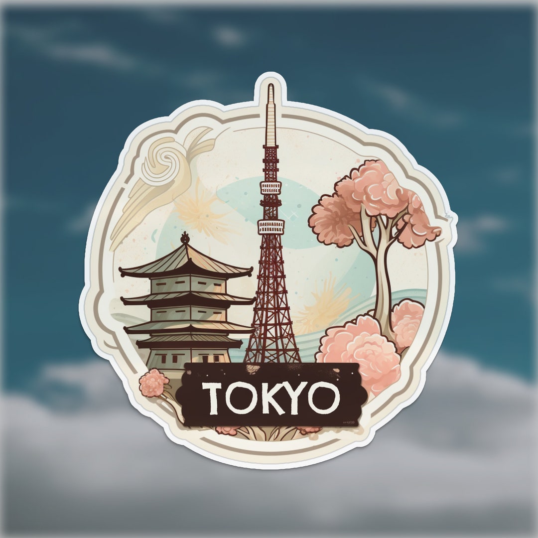 Tokyo Sticker Japan Sticker Travel Sticker Travel Gift - Etsy