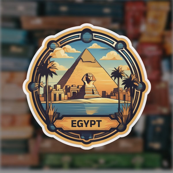 egypt sticker | travel sticker | travel gift | travel journal sticker | egypt gift | laptop sticker | luggage sticker | cute sticker