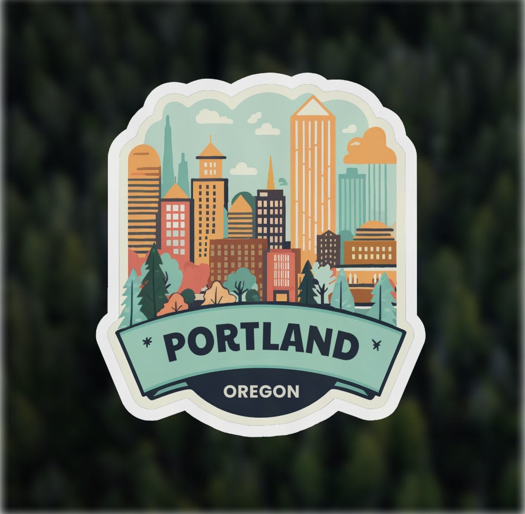 Portland Sticker PDX Travel Sticker Travel Journal Portland Oregon