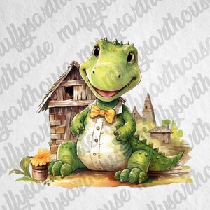 PNG Cute Farmer Crocodile Cliparts,Watercolor Effect Animals,Farmer PNG Image,Crocodile Watercolor Clipart,Nursery Bundle,Farmer Animals Art