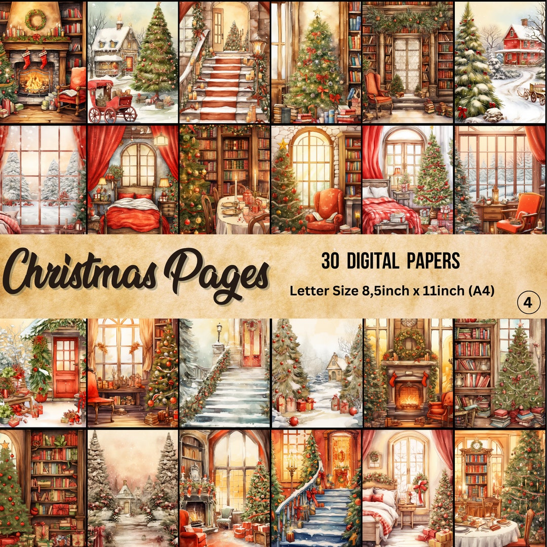 Printable Christmas Scenes Digital - Il 1080xN.5422968643 K81k