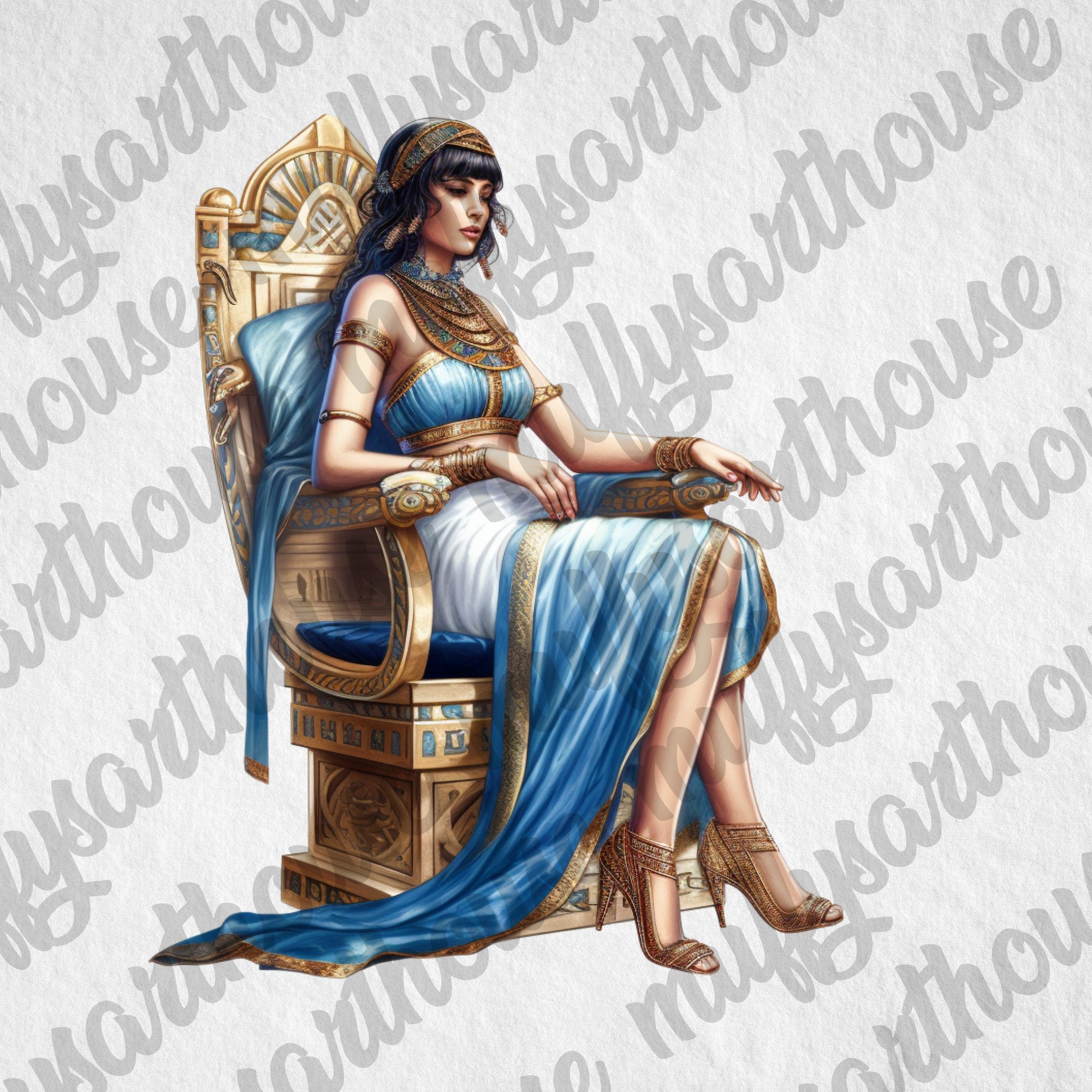 Cleopatra Clipartswatercolor Etsy