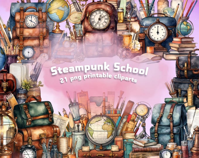 Middle or High School Steampunk Theme Printable Editable Classroom ...