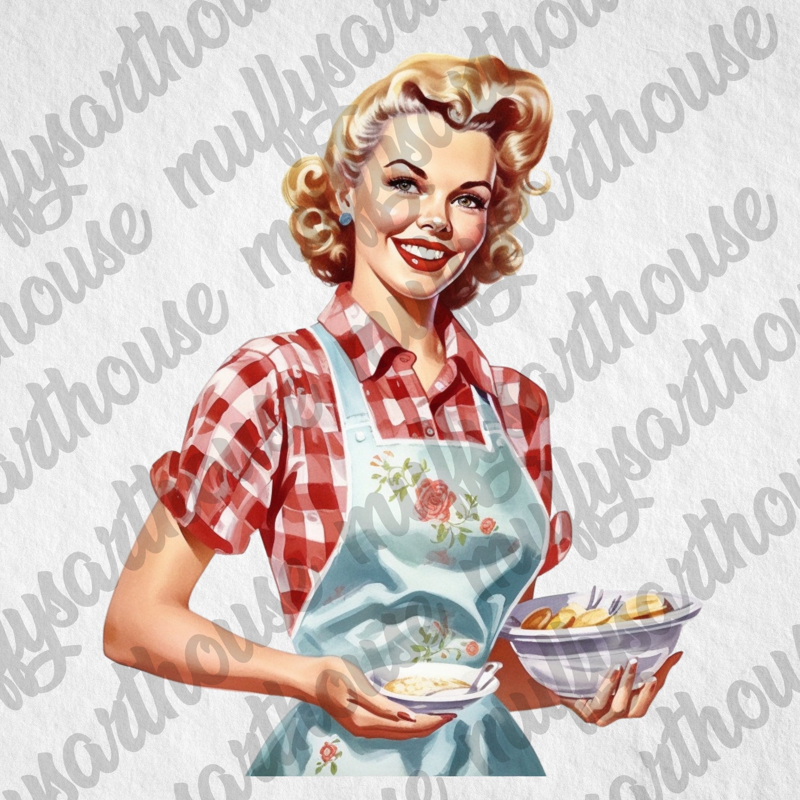 Vintage People Clipart Bundle, Watercolor Style, Commercial Use ...