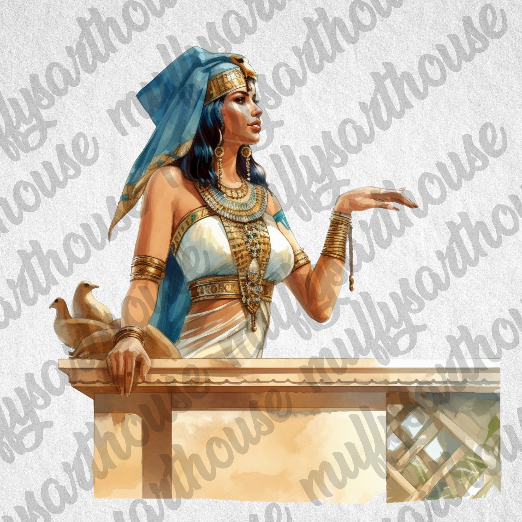 Cleopatra Clipartswatercolor Etsy