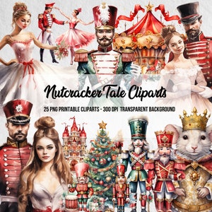 Clipart de conto de quebra-nozes, Natal PNG, impressões digitais, quebra-nozes PNG, arte de Natal, download digital instantâneo, clipart de arco-íris, bailarina de quebra-nozes