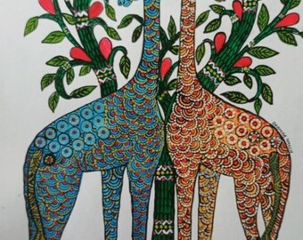 Harmony Gond Art Painting- Unframed