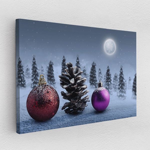 Leinwandbild Poster Acrylglas Halloween Decor Christmas Weihnachten Schnee Gift Geschenk Abstrakt